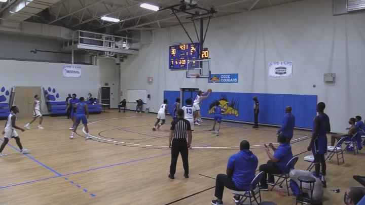 Thumbnail image for CCCC Cougars Men's Basketball v. CCCC Cougars Men's Basketball v. Bryant & Stratton Feb. 8th, 2021 6pm Lee county Gym