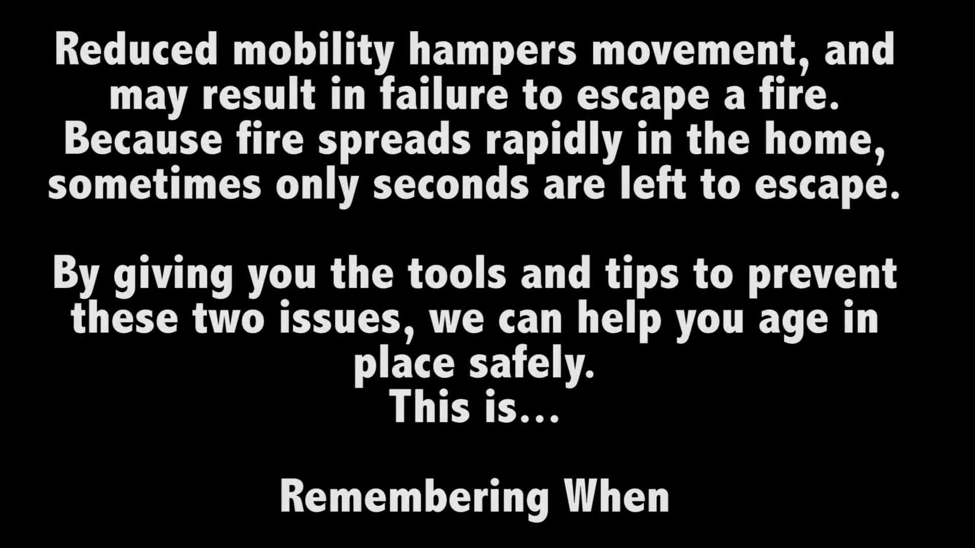 Stay Safe  Remembering When: Heating safety